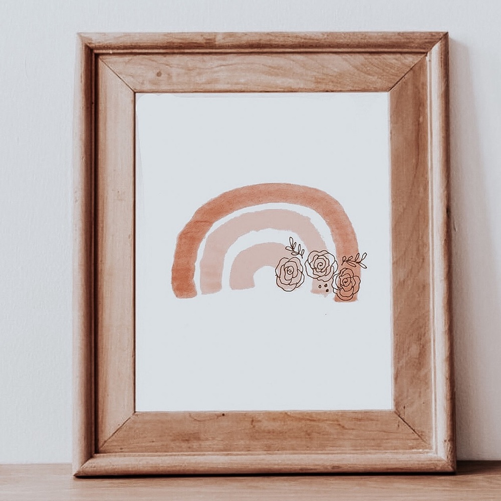 Watercolor Floral 8x10 Print